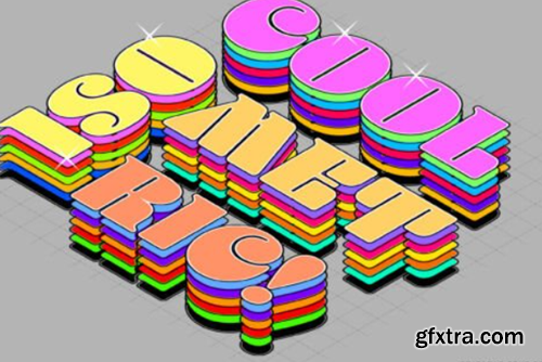 Isometric Funky Text Effects