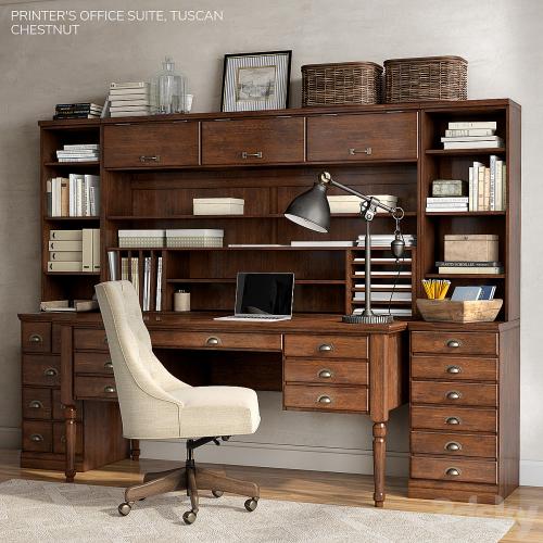 Pottery barn PRINTER'S OFFICE SUITE