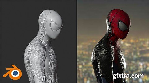 Venom Symbiote on Spider-Man in Blender: Step-by-Step