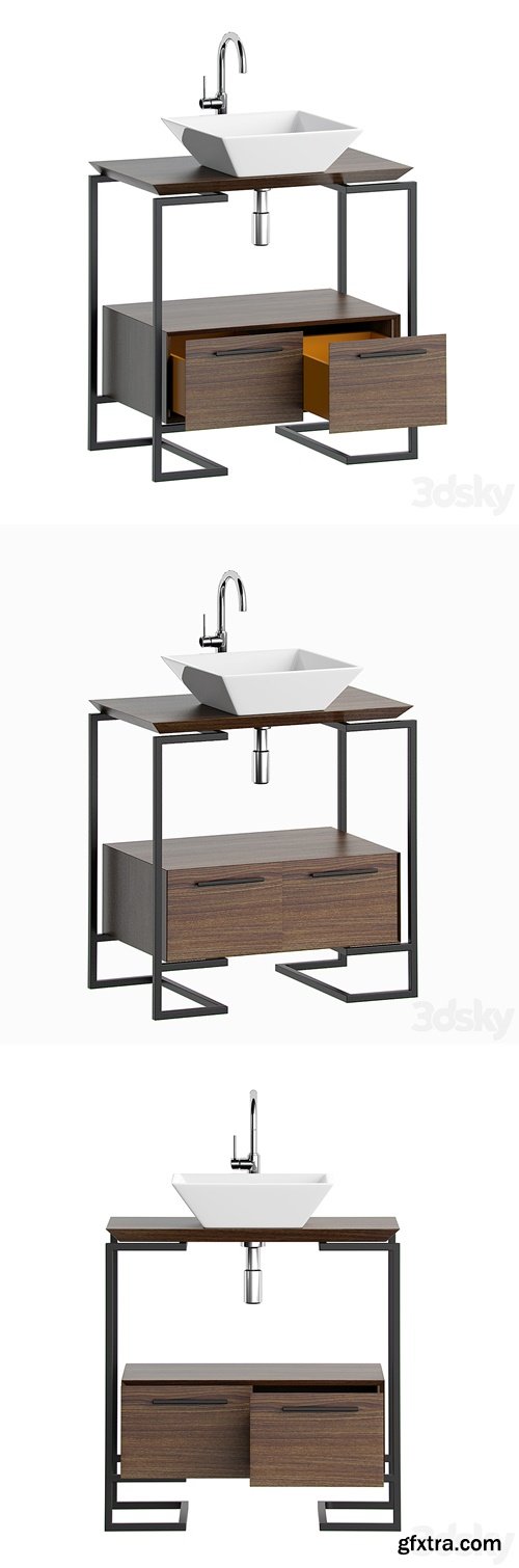 Cabinet with a sink in the bath MOBO ARIYA