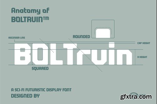 Boltruin – SciFi Futuristic Display Font 8HQDVWL