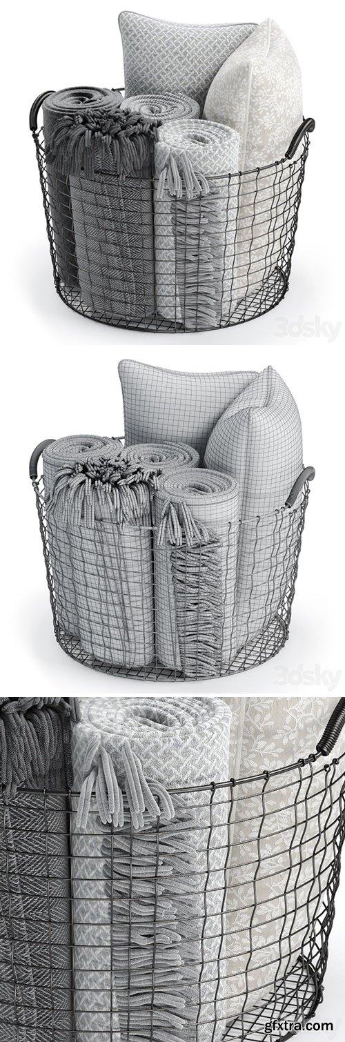 METAL BASKET DECOR 03