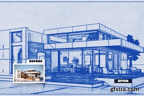 Blueprint Draw Photo Effect LQYW4MM