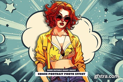 Comic Portrait Photo Effect FFUP77S