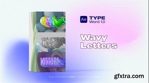 Videohive Wavy Letters Animation 55253760