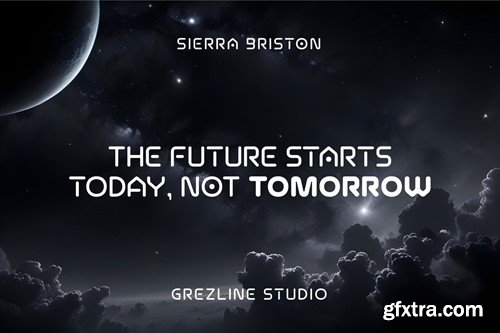 Sierra Briston - Futuristic Font 4ZNG26Y