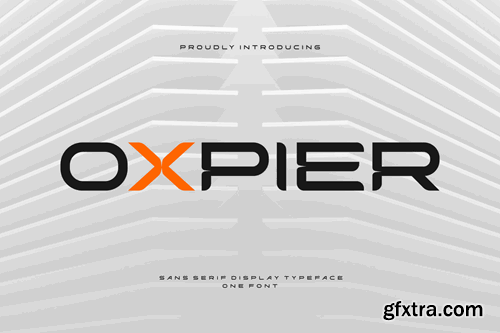 Oxpier - Sans Serif Display Typeface J929J7A