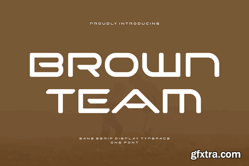 Brown Team - Sans Serif Display Typeface P2UUTUQ