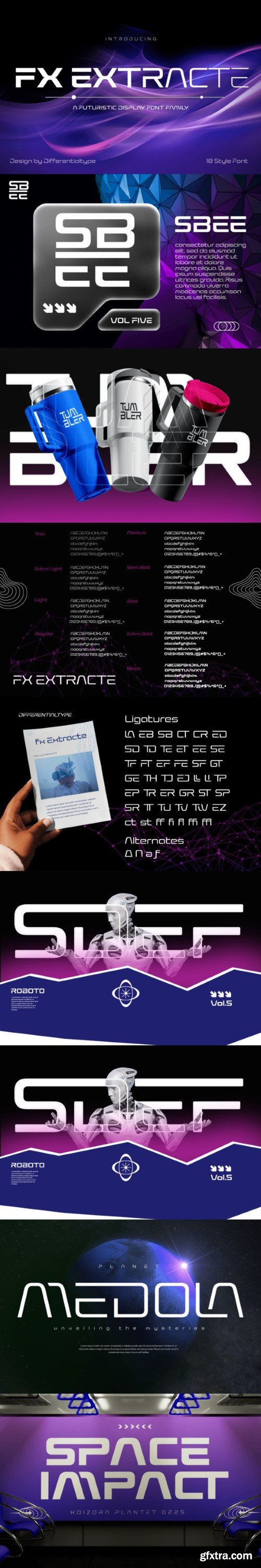 Fx Extracte Font