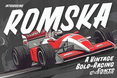 Romska - Vintage Bold Race Fonts P2HA5EK