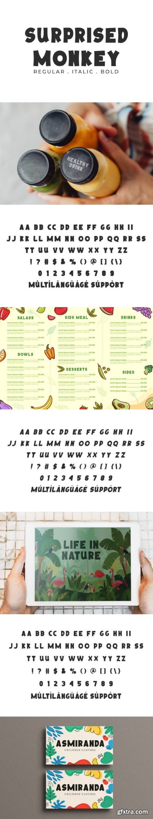 Surprised Monkey Font