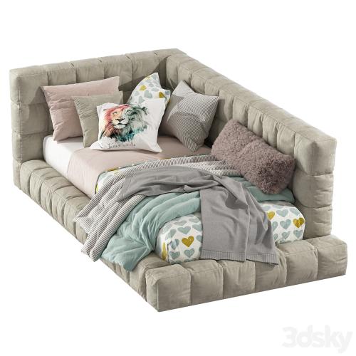 Bed Baldwin Lounge Corner Upholstered Bed 2