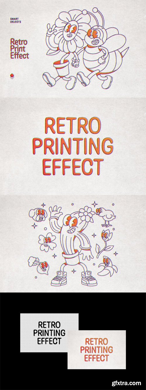 Retro Print Effect for Photoshop