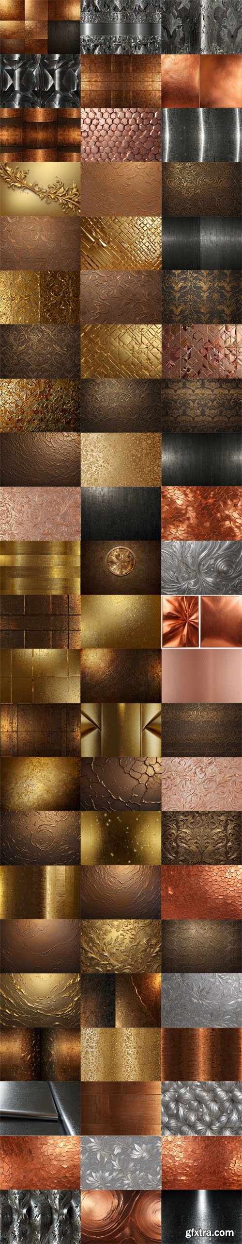 Mixed Metallic Backgrounds - 70 Textures Pack