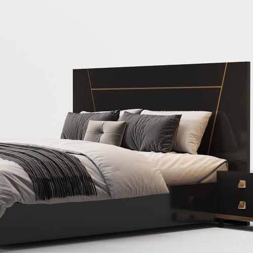 Noir Bed by Alfy