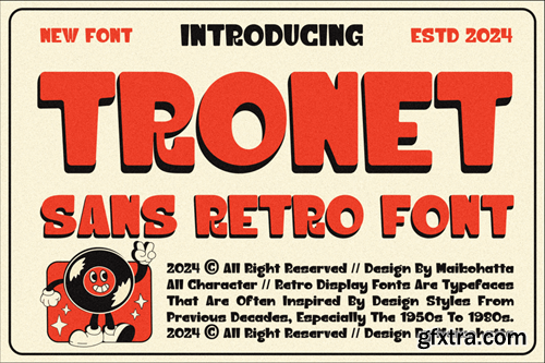 Tronet - Sans Retro Font BDW9BSU