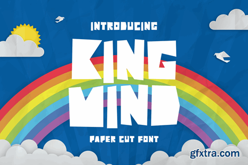 King Mind - Paper Cut Font 77RH5XM