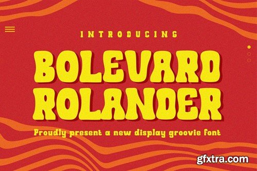 Bolevard Rolander - Groovy Display Font FVDGQR5