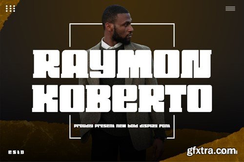 Raymon Koberto - A New Bold Display Font CBJZ3E8