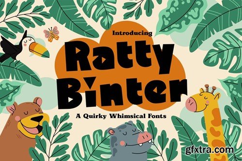 Ratty Binter - A Quirky Whimsical Fonts ZLUXN4X