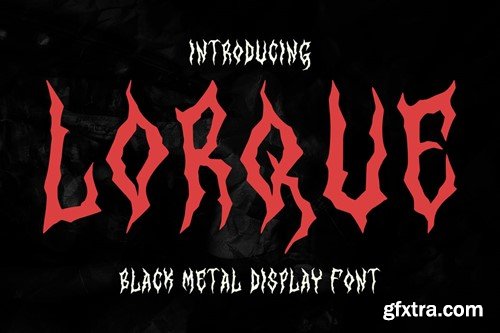 Lorque Black Metal Display Font XL8YK5A