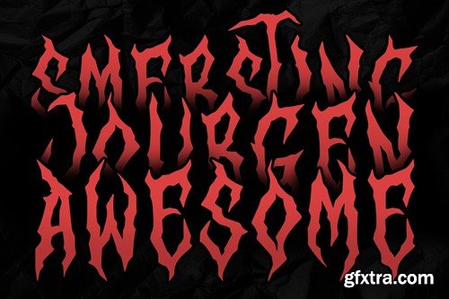 Lorque Black Metal Display Font XL8YK5A