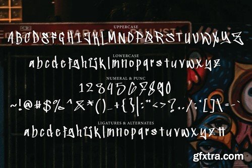 Ergank - Graffiti Font NG25UDE