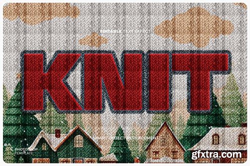 Knitting Text & Logo Effect WKNWBUA