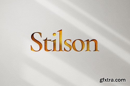 Stilson Gold Logo Mockup H8Z284Q