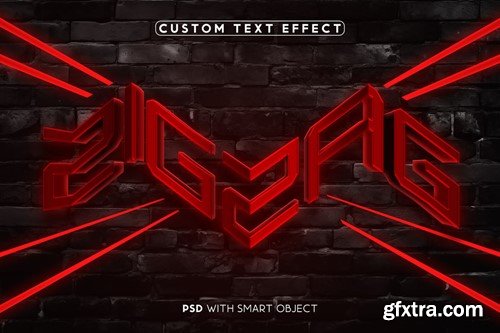 Zigzag Text Effect VWS53QT