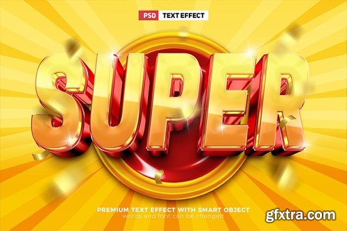 Super Sale Glossy 3D Text Effect Template 8JPESBU