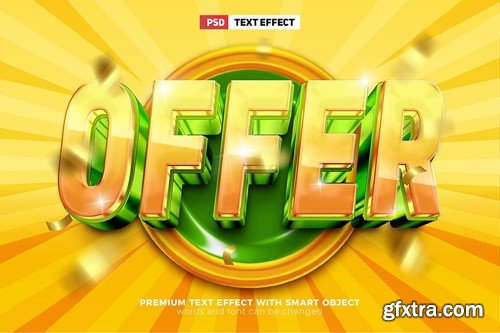 Super Sale Glossy 3D Text Effect Template 8JPESBU