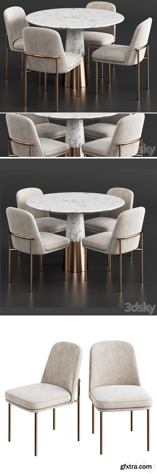 West Elm & CB2 Dinning Set 2