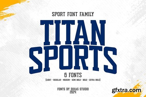 Titan Sport - Bold, Strong Font Family J73M3DE