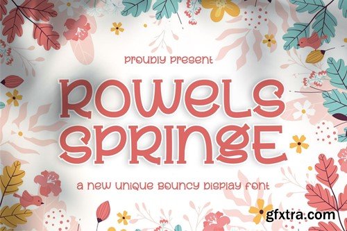 Rowels Springe - The New Unique Display Font NW4PG3H