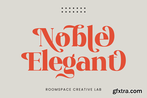 Noble Elegant - Luxury Serif Swash Logo Font 9FU3D6F