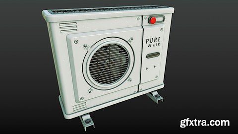 Blender/Substance Painter: 3D Air Conditioner