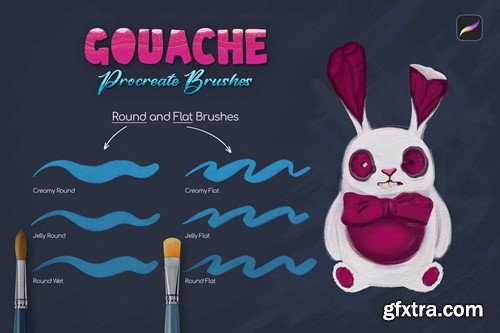 Gouache Procreate Brushes MCM696C