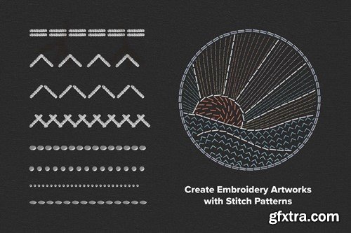 Stitch & Fabric Procreate Brushes QRNVT6A