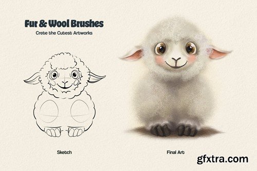 Fur Brushes for Procreate 2WTHDGW