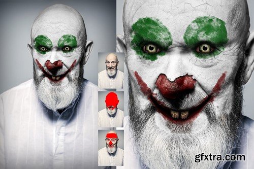 Clown Photoshop Action LYRU3M