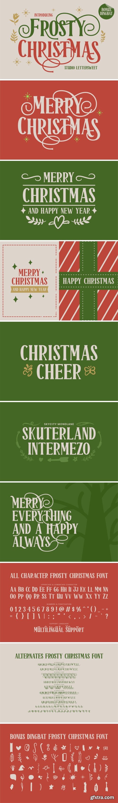 Frosty Christmas Font