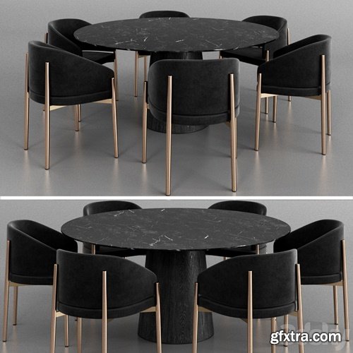 Porro Frank armchair and Materic table 2