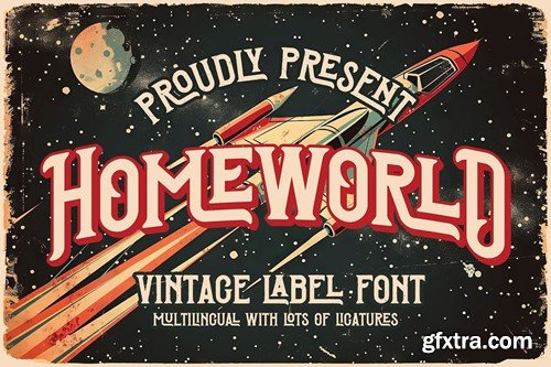 Homeworld Vintage Label Font XGNKXJP