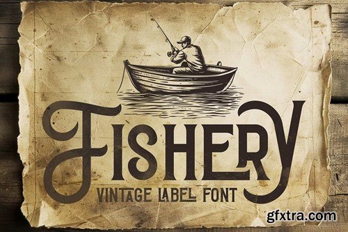 Fishery Vintage Label Font 7S29NKG