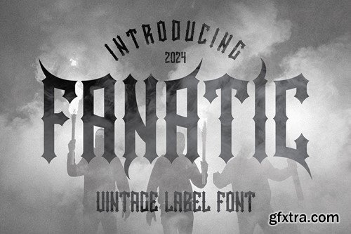 Fanatic - Retro Label Font JYQ2FBQ