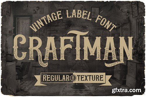 Craftman Vintage Label Font LN3RJP4