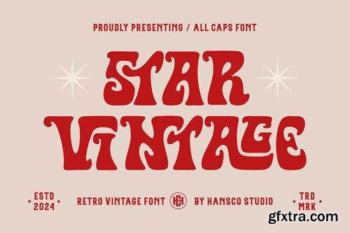 Star Vintage Font EBNT2FR