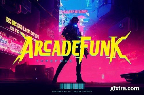 Arcade Funk Typeface 72K7DMZ