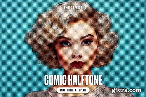 Comic Halftone Photo Effect QUBMNJQ